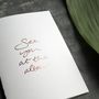 'See You At The Altar' Rose Gold Foil Wedding Card, thumbnail 2 of 3
