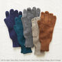 Fair Trade Luxury Soft Fine Knit Merino Mens Gloves, thumbnail 1 of 12