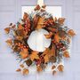 Light Up Maple Leaf Autumn Rattan Wreath, thumbnail 5 of 7