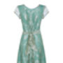 Vintage Style Aqua Lace Special Occasion Dress, thumbnail 3 of 6