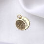 Personalised 9ct Solid Gold Fingerprint Round Charm, thumbnail 2 of 6