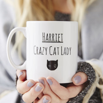 Personalised Cat Lady Mug, 2 of 4