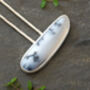 Large Dendritic Agate Hair Pin In Sterling Silver, thumbnail 1 of 3