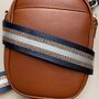 Navy Blue And Gold Glitter Stripe Bag Strap, thumbnail 2 of 2
