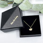 9ct Dainty Gold Bee Necklace, thumbnail 6 of 9
