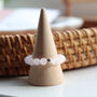 Rose Quartz Thumb Ring With Pouch And Info Card, thumbnail 1 of 6