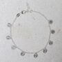 Sterling Silver Diamond Disc Bracelet, thumbnail 5 of 10