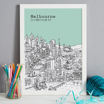 Personalised Melbourne Print, 3 of 10