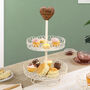 Personalised Country Heart Two Tier Cake Stand, thumbnail 1 of 8