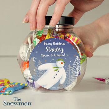 Personalised The Snowman Sweet Jar, 2 of 3