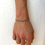 Personalised Name, Date, Symbols Cuban Link Chain Bracelet, Curb Chain, thumbnail 7 of 10