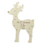 Personalised 1st Christmas Wooden Reindeer Decoration, thumbnail 5 of 5