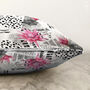 Cushion Cover With Pink Lotus Flowers, Double Sided, thumbnail 3 of 4