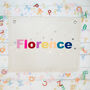 Personalised Multi Colour Star Name Banner Flag, thumbnail 2 of 3