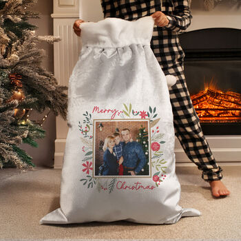 Personalised Christmas Photo Sack For Couples, 2 of 4
