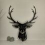 Stag Head Large Antler Metal Wall Plaque, thumbnail 6 of 7