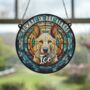 German Shepherd White Memorial Suncatcher, thumbnail 3 of 6