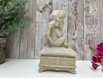 Ivory Angel Cherub Jewellery Keepsake Box, 3 of 9