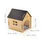 Wooden Pet House With Roof Breathable Crate Kennel, thumbnail 8 of 8