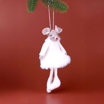 G Decor All Fashion Mice Besties Hanging Christmas Ornaments, 3 of 5