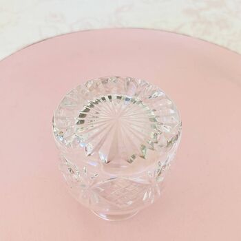 Vintage Decorative Cut Glass Crystal Perfume Bottle ~ 23, 5 of 7