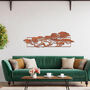 Elegant Horizontal Metal Tree Silhouette Wall Artwork For Modern Interiors, thumbnail 8 of 11