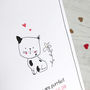 Purrfect Valentine's Day, Card, thumbnail 3 of 4