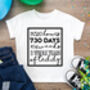Personalised Second Days/ Months/ Years Birthday T Shirt, thumbnail 2 of 3