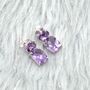 Purple Amethyst 925 Silver Earrings, thumbnail 2 of 6