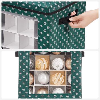 Decorations Storage Box Bag With 64 Modular Slots, 10 of 12