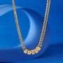 18k Gold Personalised Charm Necklace On Cuban Chain, thumbnail 5 of 12