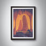 Carlsbad Caverns National Park USA Travel Poster Print, thumbnail 1 of 8