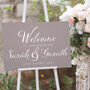 Welcome To Our Wedding Matt Pastel Acrylic Sign, thumbnail 3 of 4