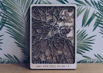 Barcelona Multi Layer Wooden Map, 6 of 6