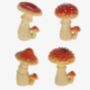 Set Of Four Mushroom Garden Ornaments, thumbnail 4 of 5