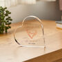 Couple Acrylic Heart Plaque Engagement Keepsake Gift, thumbnail 3 of 3