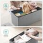 Storage Ottoman Flipping Lid Foldable Storage Bench, thumbnail 7 of 12