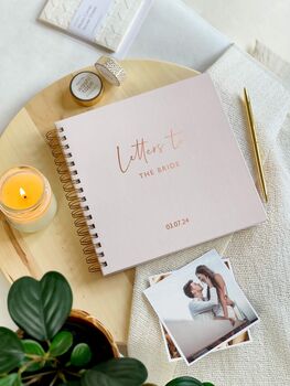 Personalised 'Letters To The Bride' Bridal Memory Book, 5 of 10