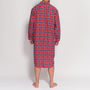 Men's Red Tartan Flannel Nightshirt, thumbnail 2 of 4