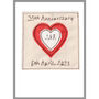 Personalised Coral 35th Wedding Anniversary Card, thumbnail 6 of 6
