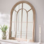 Vintage Indoor Arch Window Mirror, thumbnail 3 of 4