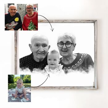 Group Photo Merge Gifts For Mum Or Dad | Personalised Photo Merge, 9 of 12