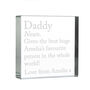 Personalised Daddy Definition Crystal Token, thumbnail 2 of 6