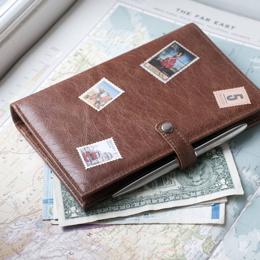leather travel journal