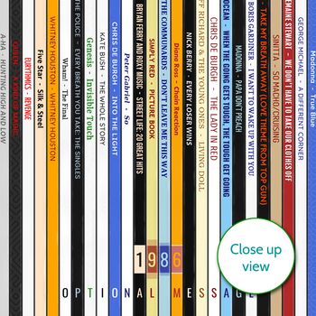 Personalised 40th Birthday Print Music Gift Year 1986, 6 of 8