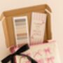 Personalised Cream Hair Accessory And Stationery Gift Set, thumbnail 2 of 2