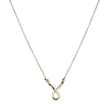 Gold Plated Love Loop Necklace, 2 of 4