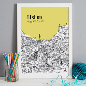 Personalised Lisbon Print, 6 of 10