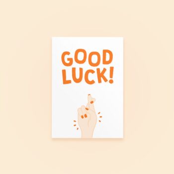 Good Luck Greetings Card, 4 of 4