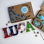 Personalised Paint Your Own Superhero Wooden Name, thumbnail 1 of 10